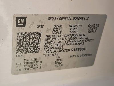 2019 Chevrolet Suburban Premier