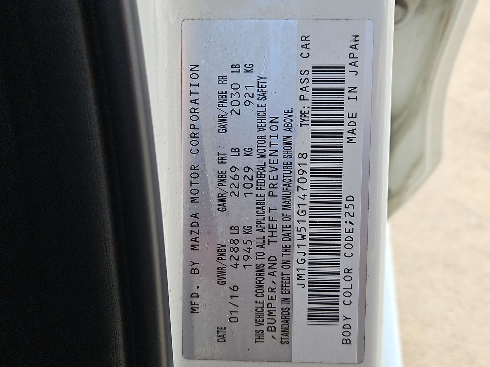 2016 Mazda Mazda6 i Grand Touring