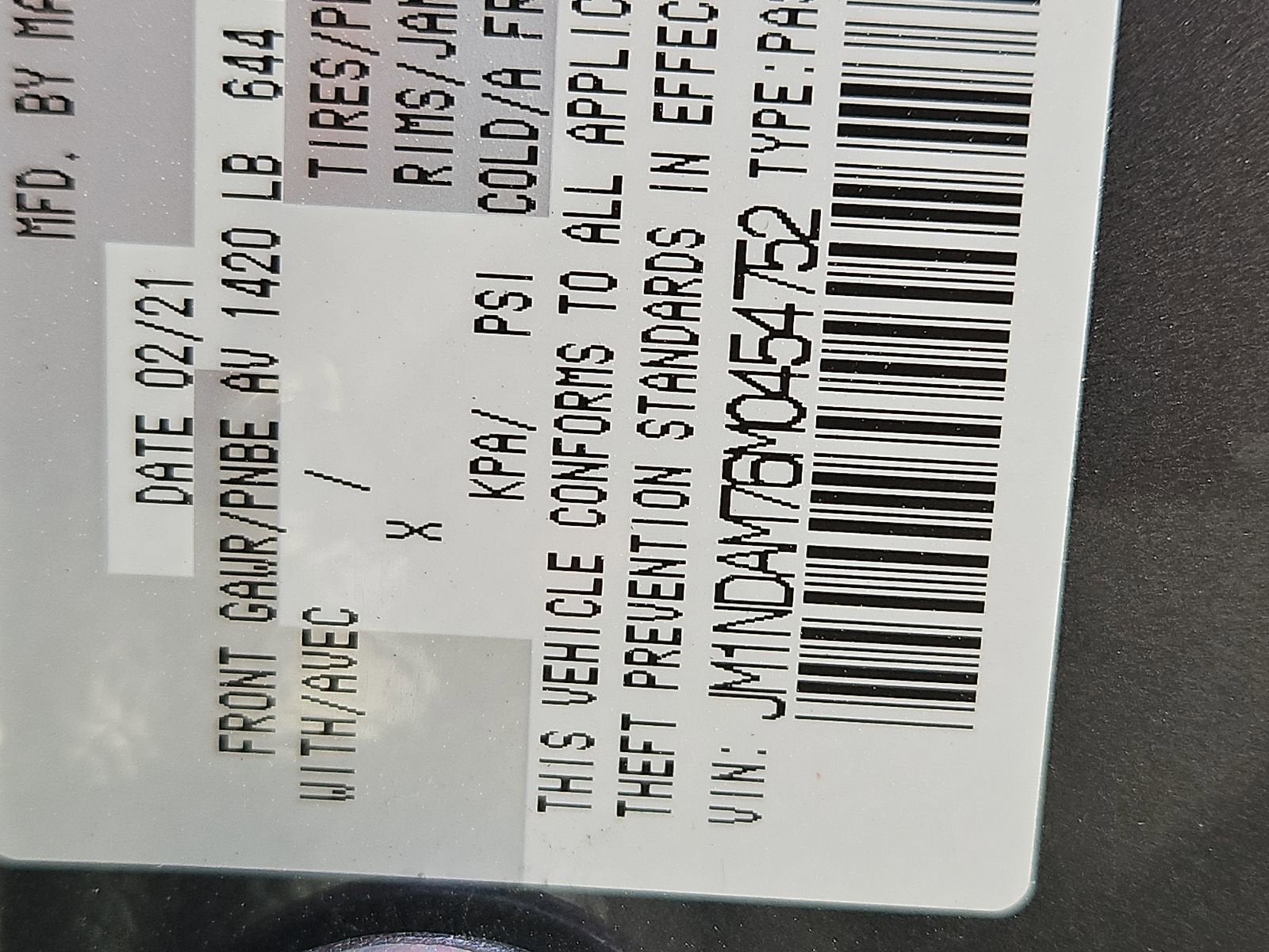 2021 Mazda Mazda MX-5 Miata RF Grand Touring